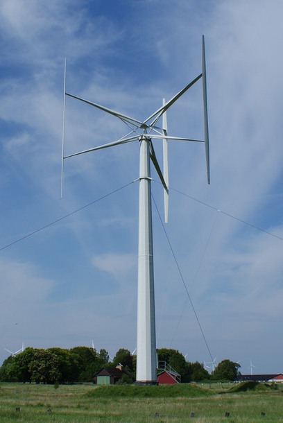 Ett vertikalaxlat vindkraftverk