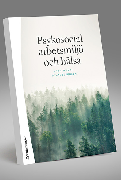 Boken Psykosocial arbetsmiljö och hälsa. Mockup.